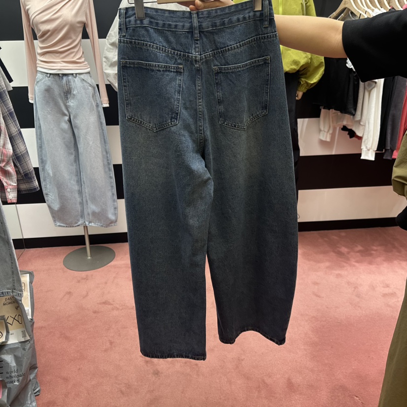 DAILY MOMENT韓國直郵女裝新品26春夏人氣休閑牛仔褲鏤空DAILY MOMENT牛仔褲