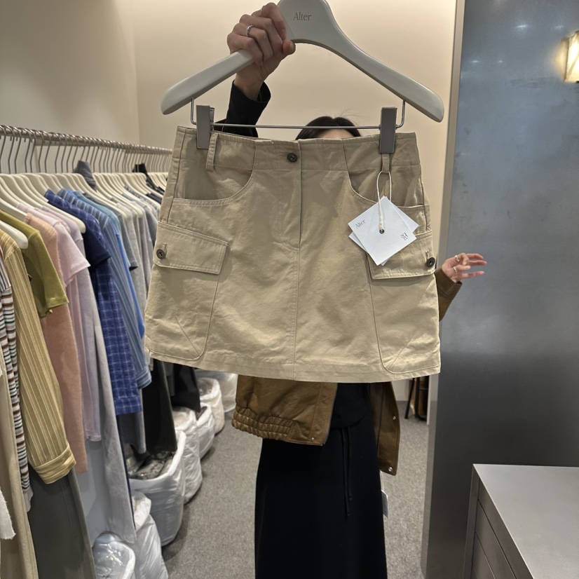 ALTER韓國東大門直郵女士新品人氣休閑職業26春夏時尚短裙Alter短裙圖色2