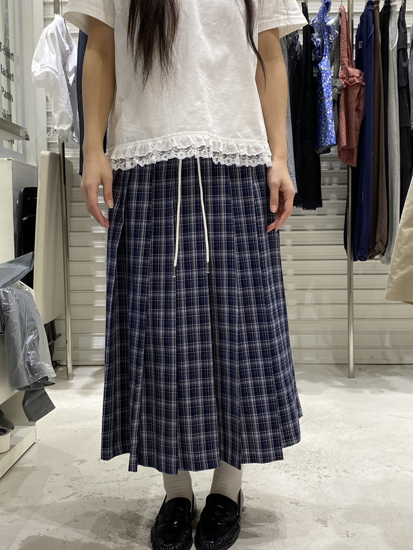 BRICKLANE韓國代購女裝新品休閑熱賣推薦時尚長裙格子雙層BRICKLANE長裙圖色2