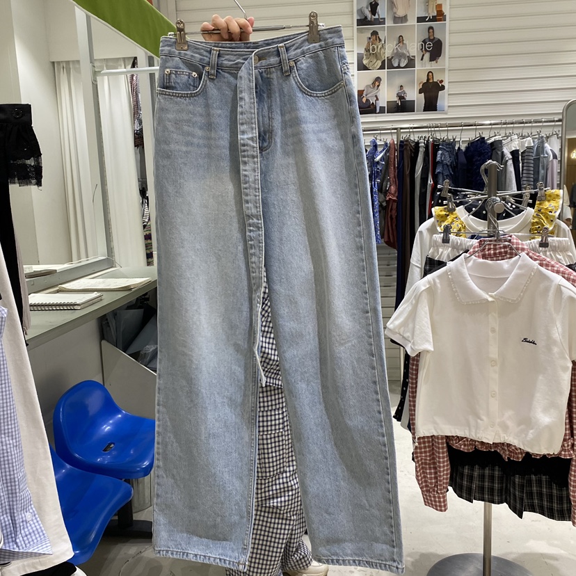 BRICKLANE韓國東大門直郵女裝新款26春夏時尚休閑推薦牛仔褲BRICKLANE牛仔褲圖色1