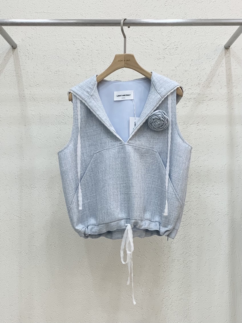 LIGHT AND SALT韓國代購女士新品休閑時尚職業吊帶背心LIGHT AND SALT吊帶/背心圖色2