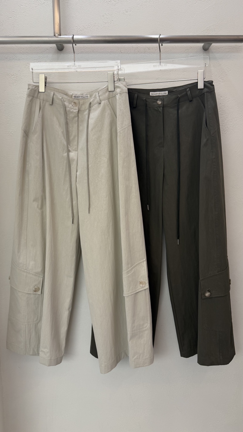 MOST OF ALL U韓國直郵實拍女士新款時尚休閑褲工裝褲MOST OF ALL U休閑褲