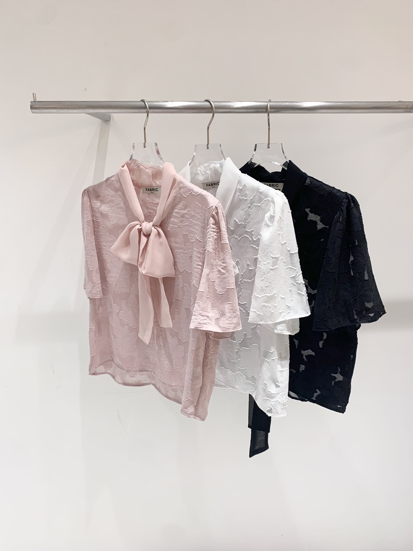 FABRIC韓國東大門代購女裝新品26春夏職業推薦襯衫蕾絲衫FABRIC襯衫/蕾絲衫