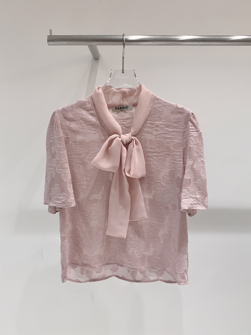 FABRIC韓國東大門代購女裝新品26春夏職業推薦襯衫蕾絲衫FABRIC襯衫/蕾絲衫圖色1