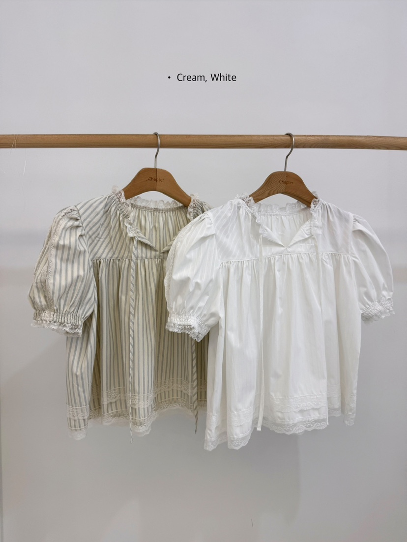 BY CHAPTER韓國直郵女裝新品熱賣26春夏推薦休閑襯衫蕾絲衫BY Chapter襯衫/蕾絲衫