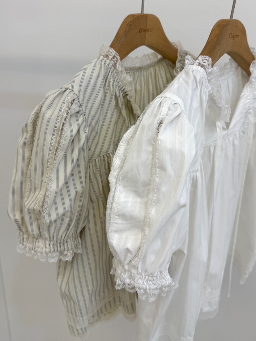 BY CHAPTER韓國直郵女裝新品熱賣26春夏推薦休閑襯衫蕾絲衫BY Chapter襯衫/蕾絲衫