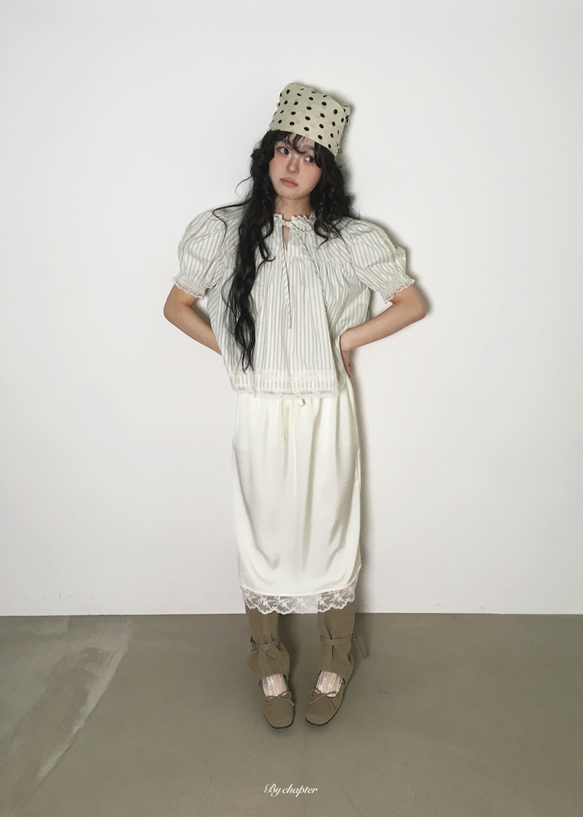 BY CHAPTER韓國直郵女裝新品熱賣26春夏推薦休閑襯衫蕾絲衫BY Chapter襯衫/蕾絲衫