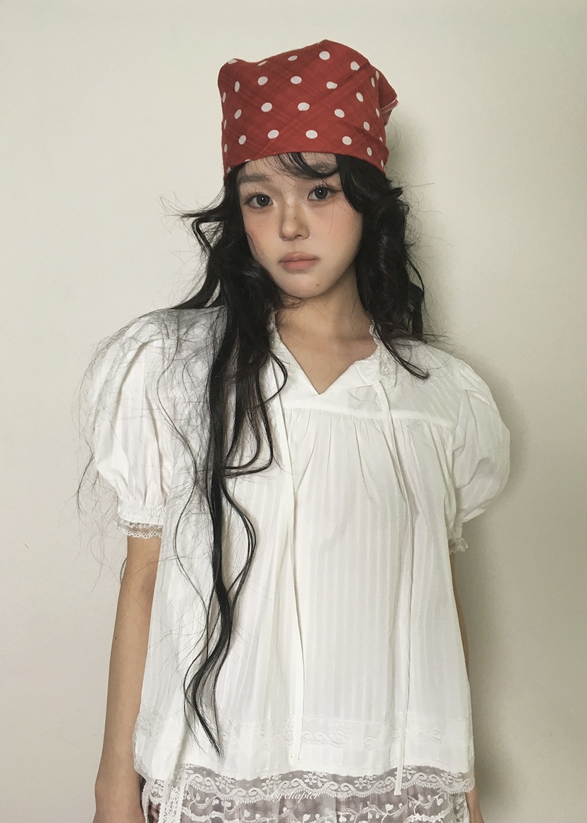 BY CHAPTER韓國直郵女裝新品熱賣26春夏推薦休閑襯衫蕾絲衫BY Chapter襯衫/蕾絲衫