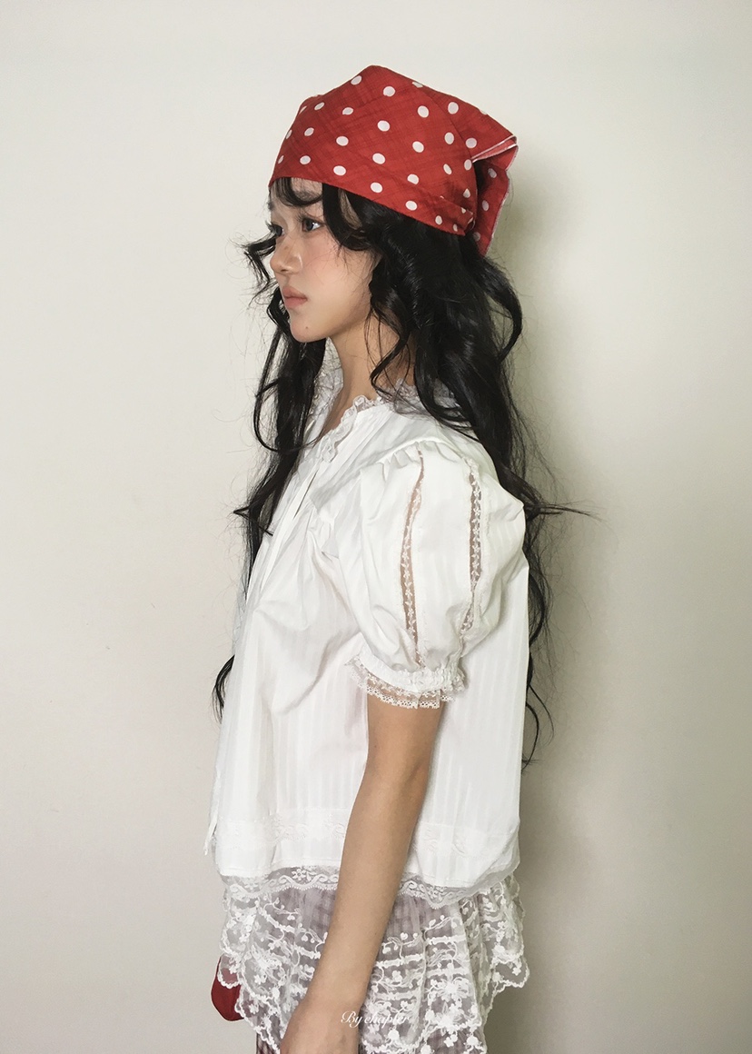 BY CHAPTER韓國直郵女裝新品熱賣26春夏推薦休閑襯衫蕾絲衫BY Chapter襯衫/蕾絲衫