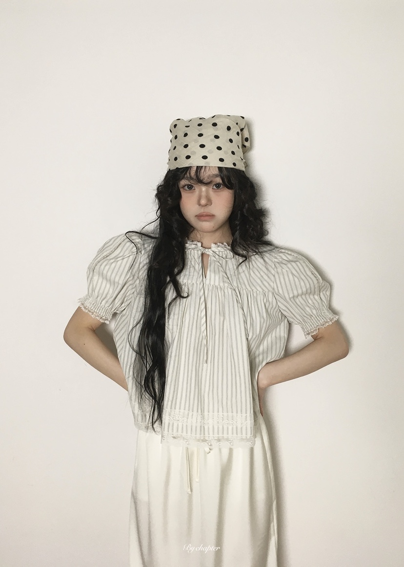 BY CHAPTER韓國直郵女裝新品熱賣26春夏推薦休閑襯衫蕾絲衫BY Chapter襯衫/蕾絲衫圖色2奶油色