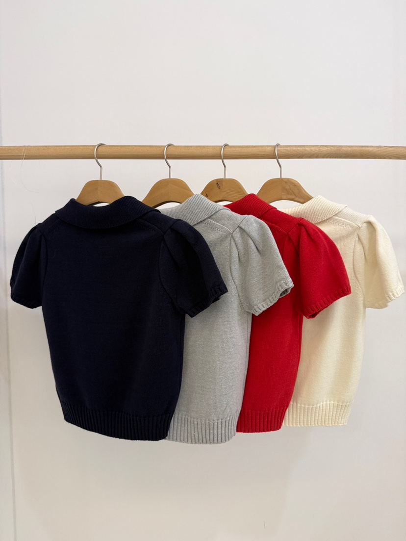 BY CHAPTER韓國代購女士新品職業26春夏熱賣人氣針織衫刺繡BY Chapter針織衫