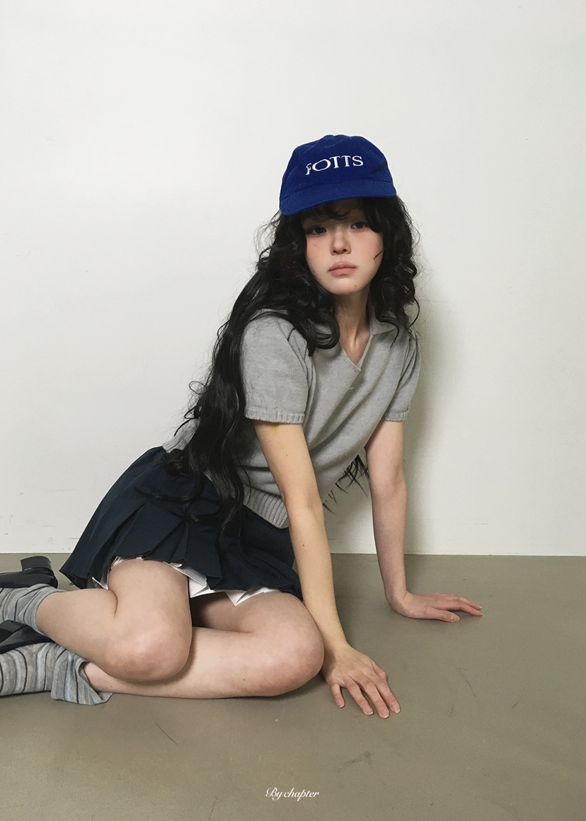 BY CHAPTER韓國代購女士新品職業26春夏熱賣人氣針織衫刺繡BY Chapter針織衫