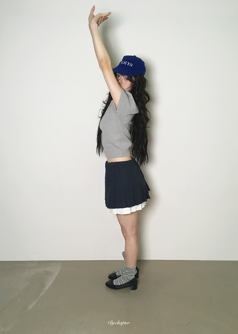 BY CHAPTER韓國代購女士新品職業26春夏熱賣人氣針織衫刺繡BY Chapter針織衫