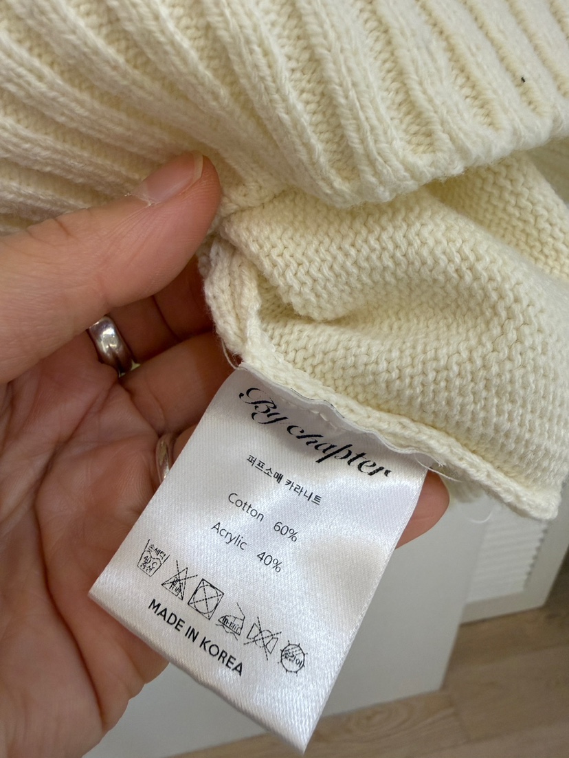 BY CHAPTER韓國代購女士新品職業26春夏熱賣人氣針織衫刺繡BY Chapter針織衫