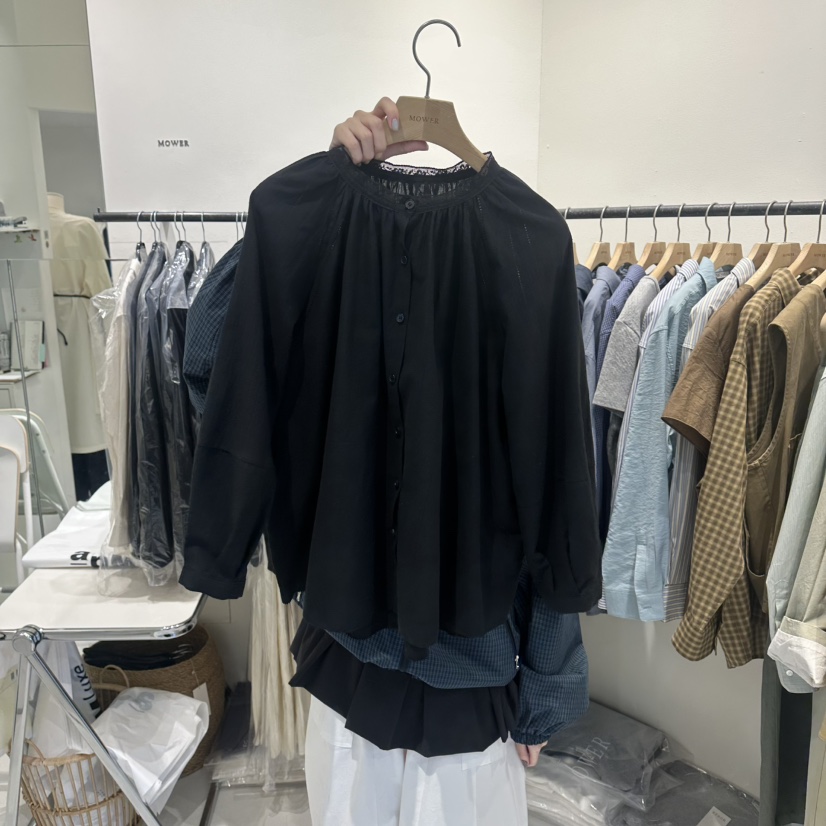 MOWER韓國東大門代購女裝新款休閑26春夏人氣推薦襯衫蕾絲衫MOWER襯衫/蕾絲衫圖色2