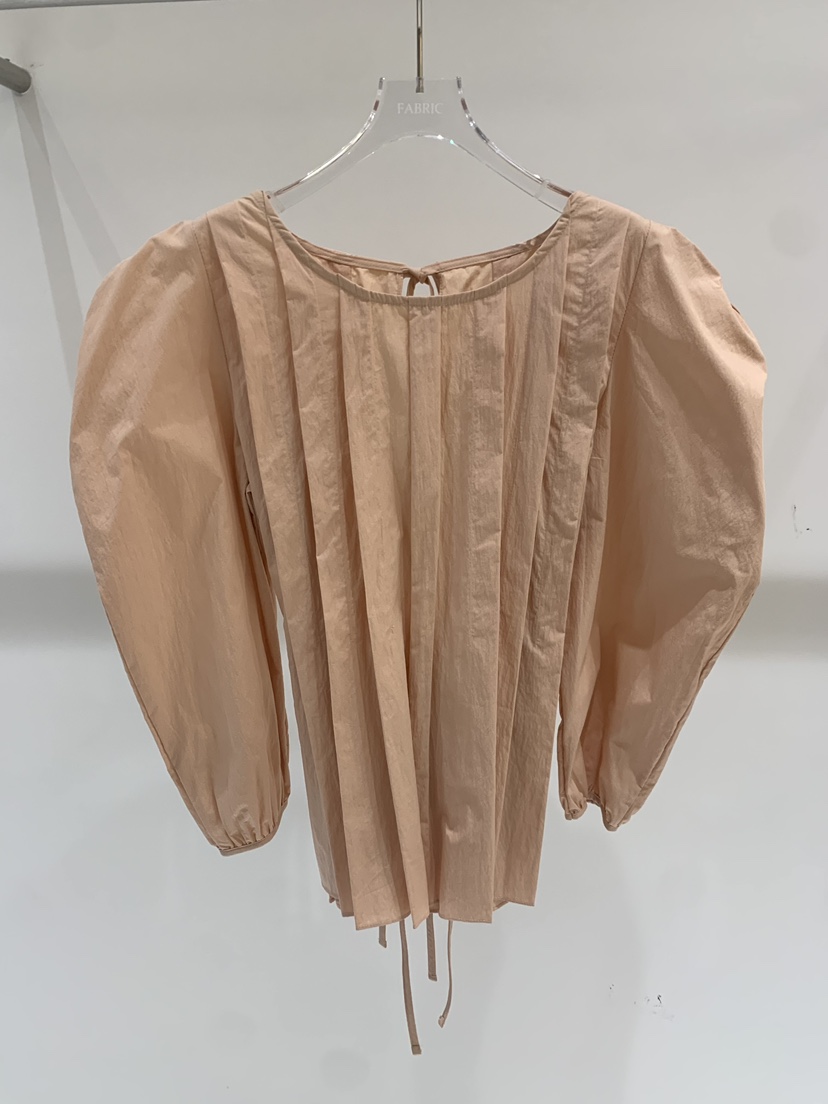 FABRIC韓國直郵實拍女裝新品人氣休閑26春夏襯衫蕾絲衫褶裥FABRIC襯衫/蕾絲衫圖色3