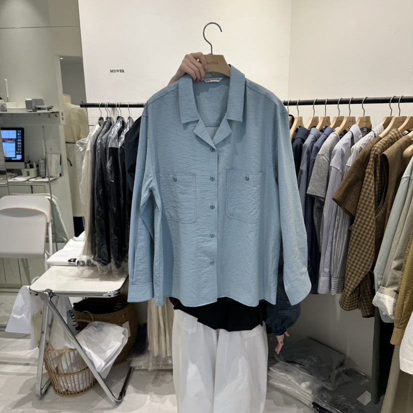 MOWER韓國東大門代購女士新款熱賣26春夏時尚人氣襯衫蕾絲衫MOWER襯衫/蕾絲衫圖色1