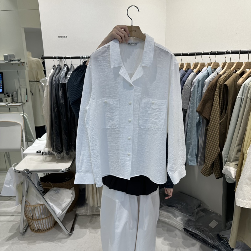 MOWER韓國東大門代購女士新款熱賣26春夏時尚人氣襯衫蕾絲衫MOWER襯衫/蕾絲衫圖色3
