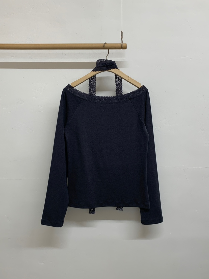 MORE THAN-P韓國代購女裝新品人氣休閑時尚長袖T恤含脖帶MORE THAN長袖T恤