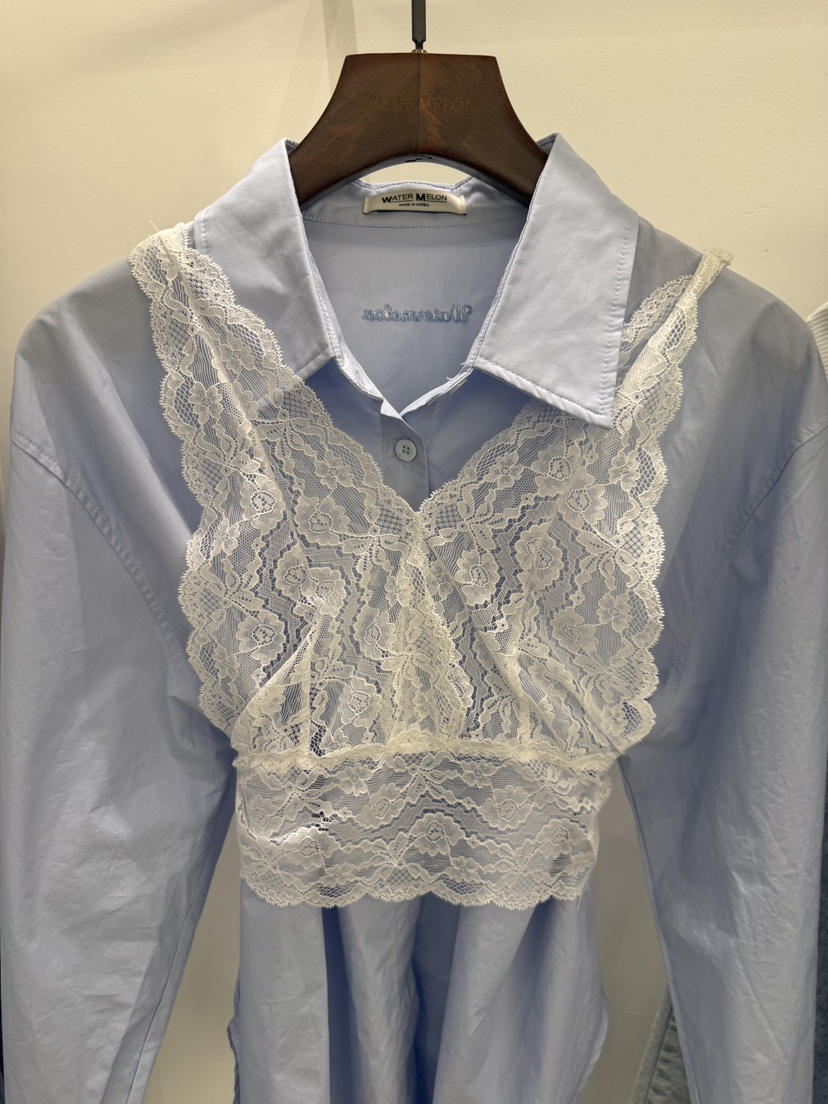 WATERMELON韓國東大門代購女士新款職業熱賣吊帶背心蕾絲WATER MELON吊帶/背心圖色1奶油色