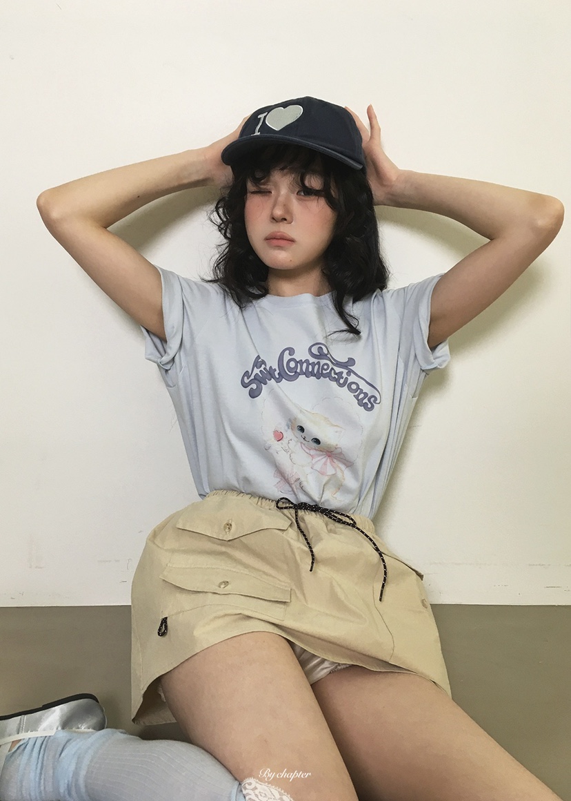 BY CHAPTER韓國東大門直郵女裝新款熱賣休閑職業短裙口袋BY Chapter短裙