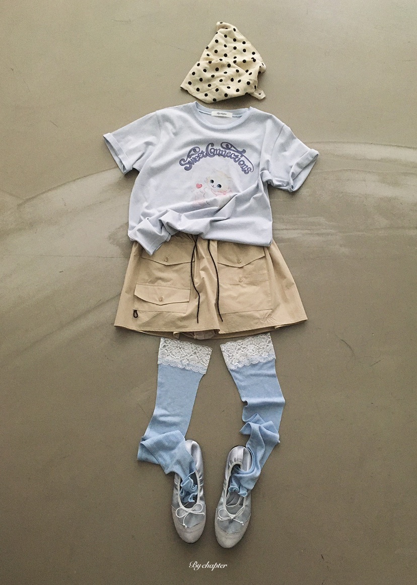 BY CHAPTER韓國東大門直郵女裝新款熱賣休閑職業短裙口袋BY Chapter短裙