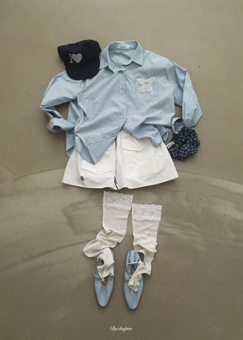 BY CHAPTER韓國東大門直郵女裝新款熱賣休閑職業短裙口袋BY Chapter短裙