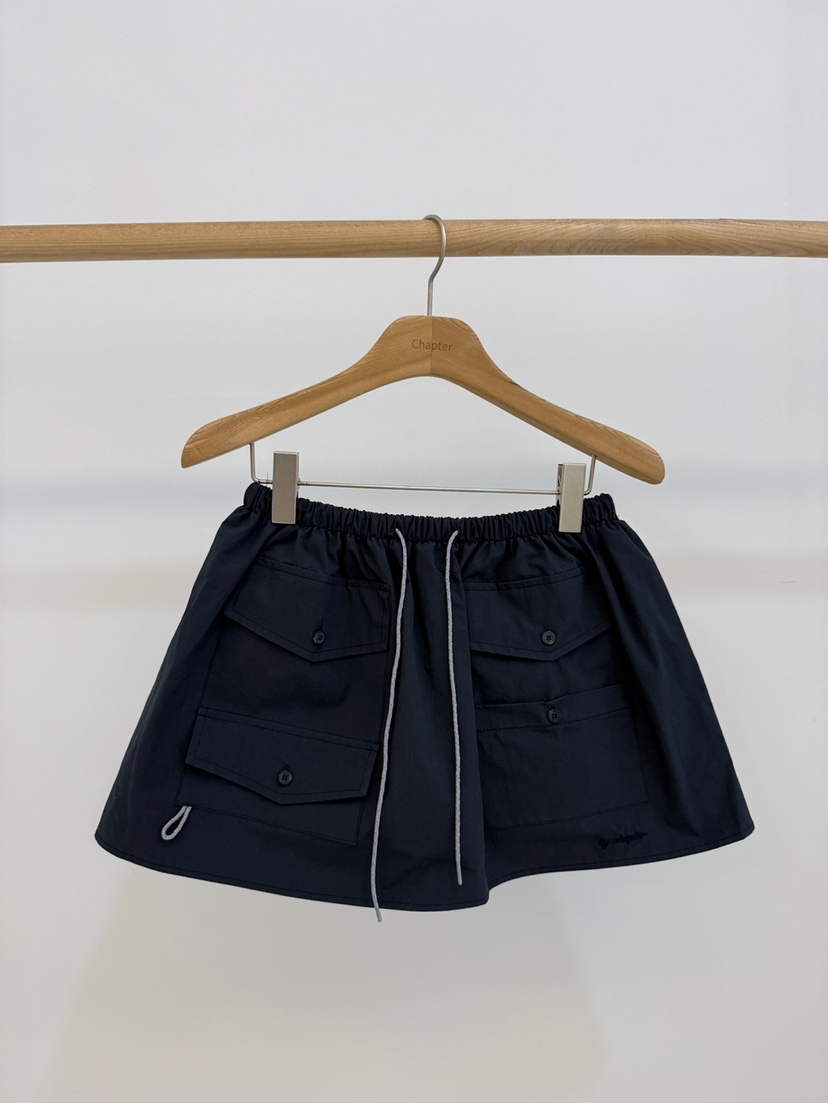 BY CHAPTER韓國東大門直郵女裝新款熱賣休閑職業短裙口袋BY Chapter短裙圖色3