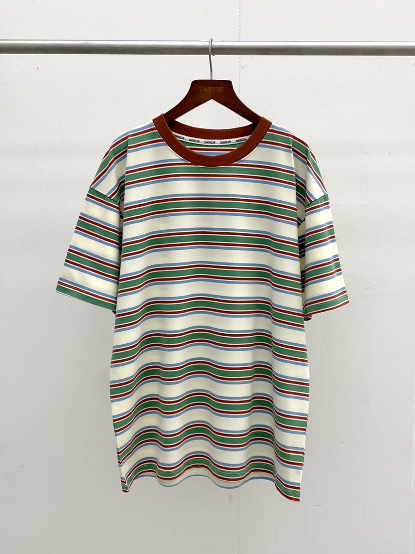 DAVICHI/D.SECOND韓國代購女裝新品推薦職業T恤寬松條紋DAVICHI/D.SECONDT恤圖色2