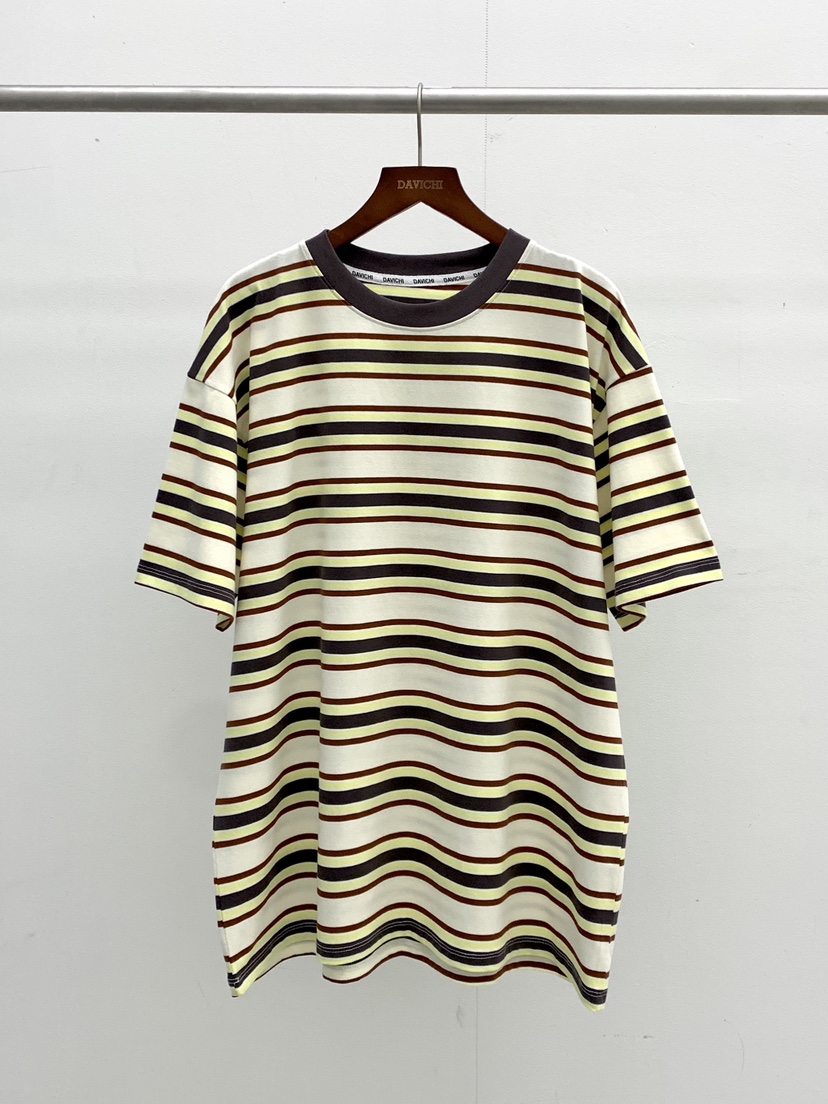 DAVICHI/D.SECOND韓國代購女裝新品推薦職業T恤寬松條紋DAVICHI/D.SECONDT恤圖色3