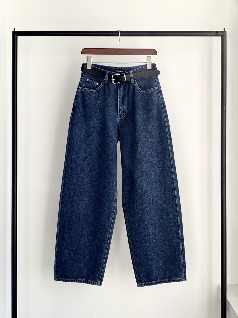 DAVICHI/D.SECOND韓國東大門直郵女士新品職業牛仔褲含隨機腰帶DAVICHI/D.SECOND牛仔褲圖色1