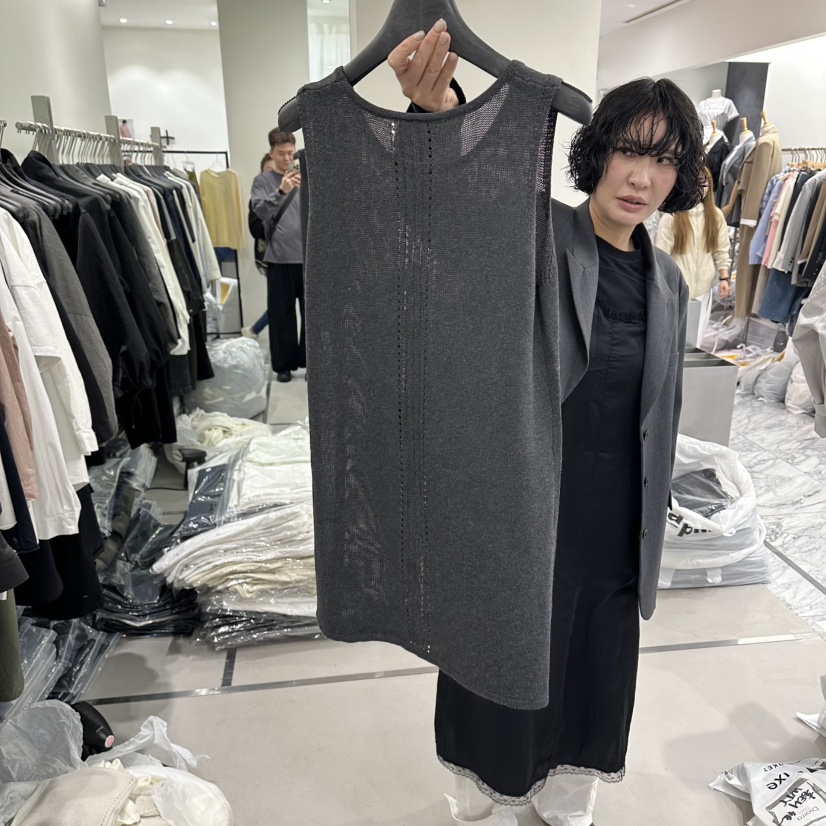 DIARRA韓國東大門代購女士新款人氣休閑推薦吊帶背心網眼DIARRA吊帶/背心