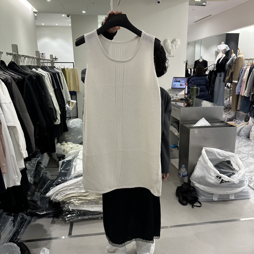 DIARRA韓國東大門代購女士新款人氣休閑推薦吊帶背心網眼DIARRA吊帶/背心圖色1