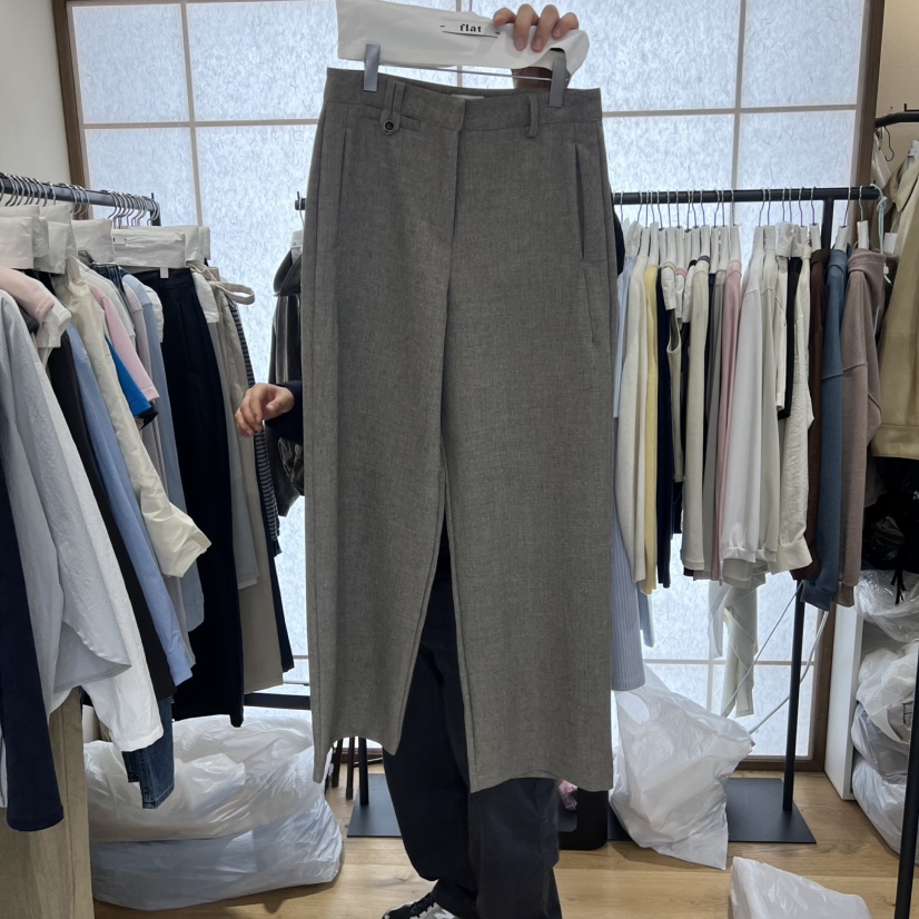 FLAT韓國東大門代購女士新品職業26春夏休閑熱賣人氣休閑褲FLAT休閑褲圖色1