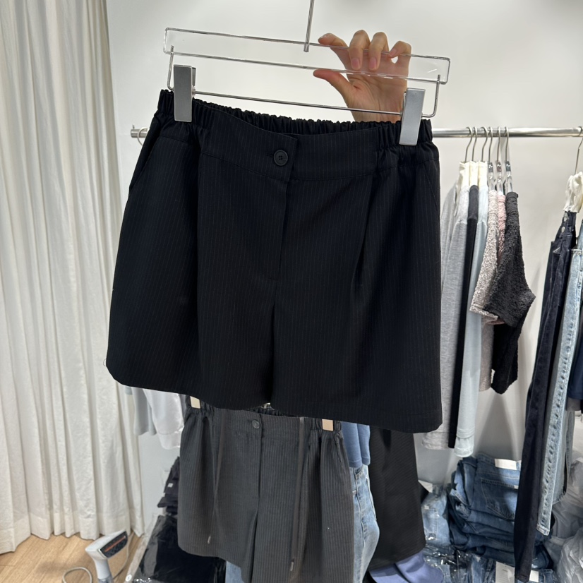 STORIES韓國直郵實拍女士新款推薦人氣職業休閑時尚熱賣短褲STORIES短褲圖色3黑色