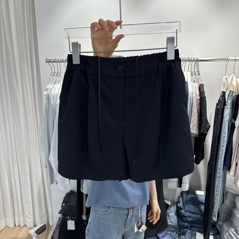 STORIES韓國直郵實拍女士新款推薦人氣職業休閑時尚熱賣短褲STORIES短褲圖色4深藍色