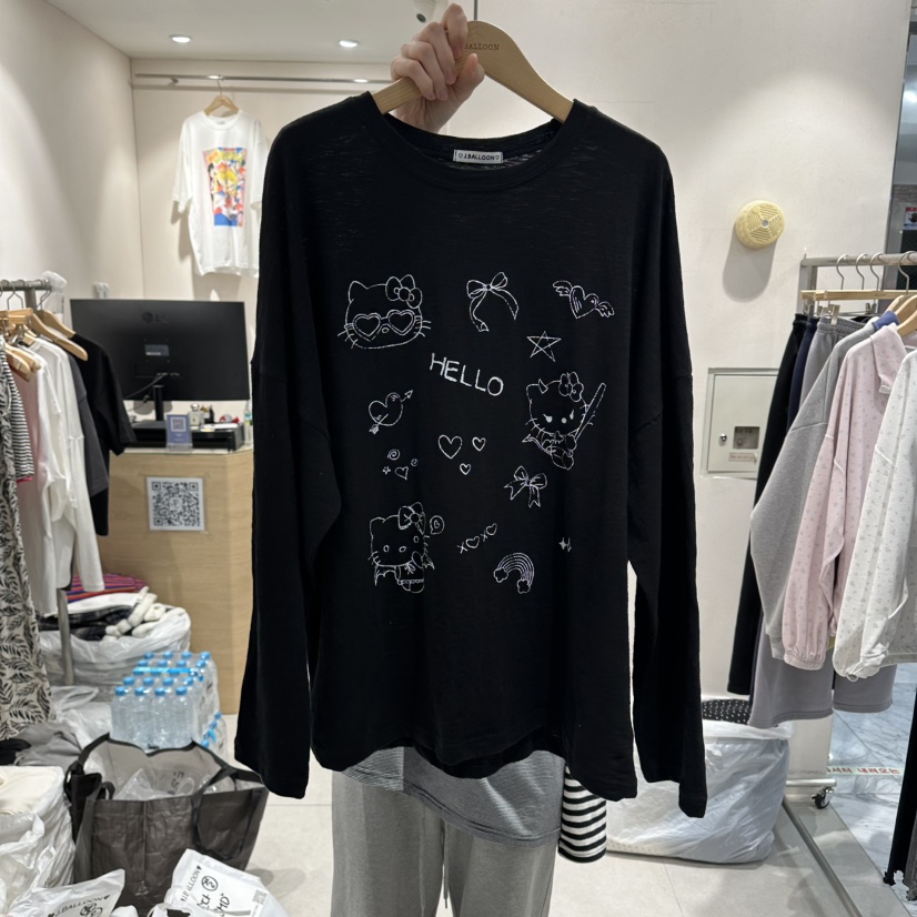 J.BALLOON韓國東大門直郵女士新款人氣時尚職業休閑長袖T恤J.BALLOON長袖T恤圖色2