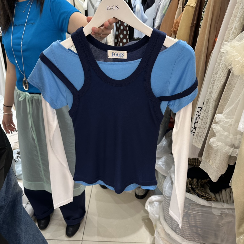 EGG IS韓國直郵實拍女士新款人氣休閑時尚26春夏套裝兩件套EGG IS套裝圖色2