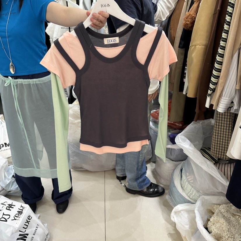 EGG IS韓國直郵實拍女士新款人氣休閑時尚26春夏套裝兩件套EGG IS套裝圖色3