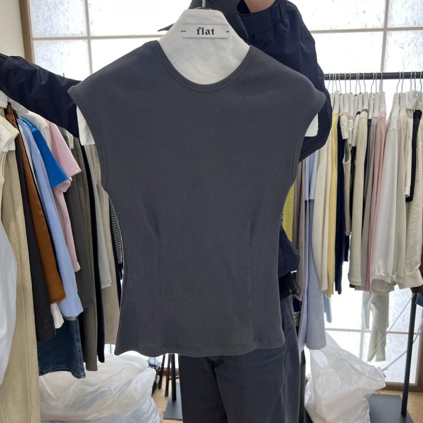 FLAT韓國東大門代購女裝新品休閑人氣時尚熱賣職業26春夏T恤FLATT恤圖色1