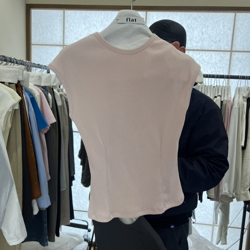 FLAT韓國東大門代購女裝新品休閑人氣時尚熱賣職業26春夏T恤FLATT恤圖色2