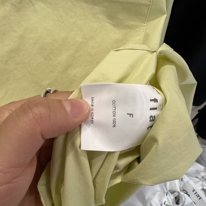 FLAT韓國東大門代購女士新品26春夏時尚職業休閑襯衫蕾絲衫FLAT襯衫/蕾絲衫