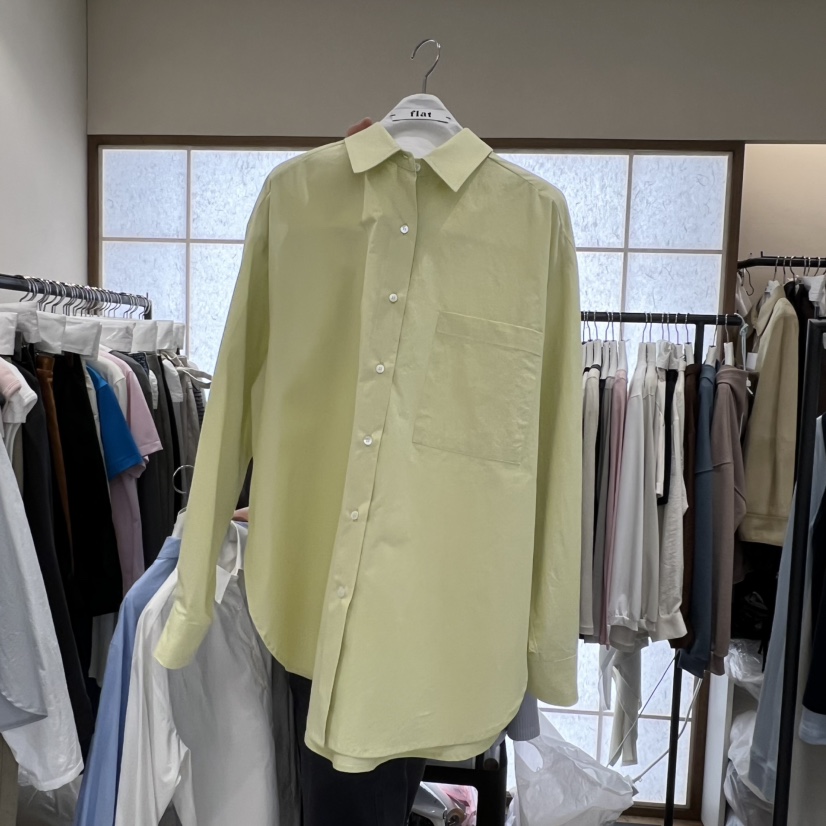 FLAT韓國東大門代購女士新品26春夏時尚職業休閑襯衫蕾絲衫FLAT襯衫/蕾絲衫圖色3