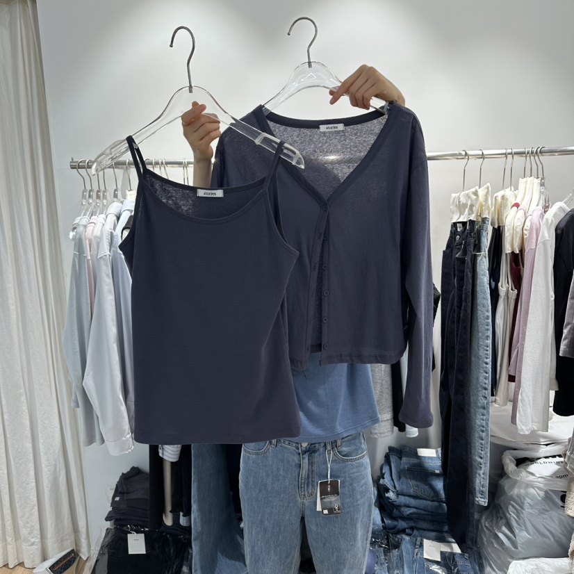 STORIES韓國直郵實拍女裝新品26春夏推薦職業休閑套裝棉布STORIES套裝