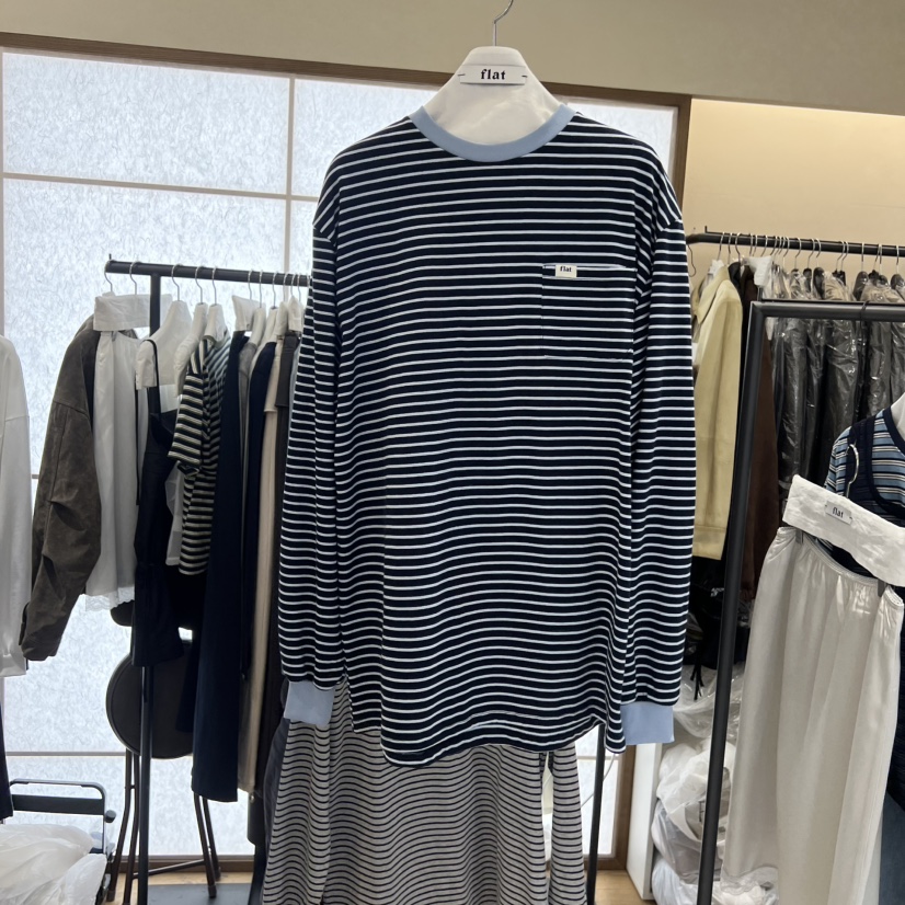 FLAT韓國直郵女裝新款職業休閑人氣26春夏推薦時尚長袖T恤FLAT長袖T恤圖色2