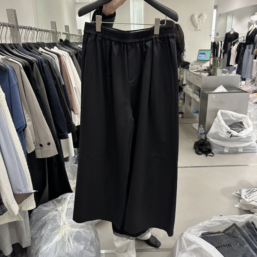 DIARRA韓國東大門直郵女裝新款推薦時尚休閑熱賣26春夏休閑褲DIARRA休閑褲圖色3黑色