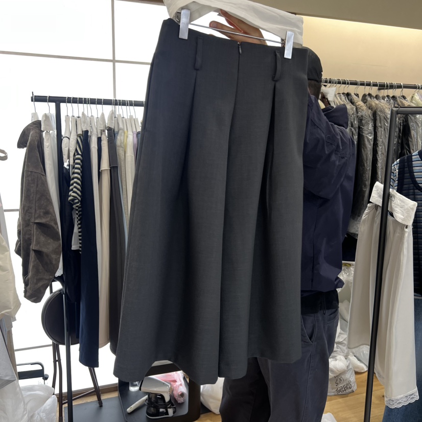 FLAT韓國代購女裝新款職業休閑熱賣26春夏人氣裙褲不含腰帶FLAT裙褲