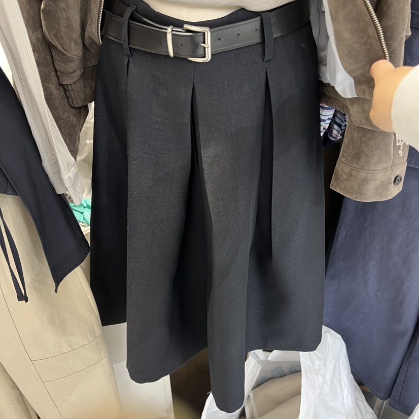 FLAT韓國代購女裝新款職業休閑熱賣26春夏人氣裙褲不含腰帶FLAT裙褲圖色2