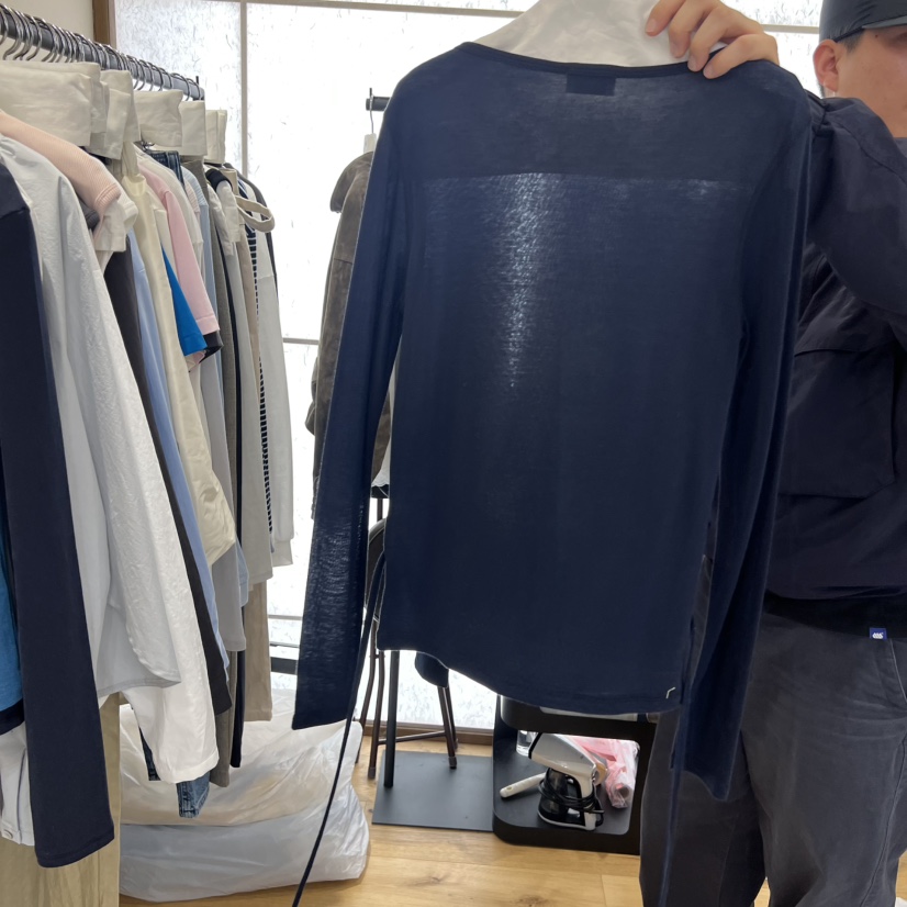 FLAT韓國代購女裝新款26春夏時尚人氣職業休閑推薦長袖T恤FLAT長袖T恤