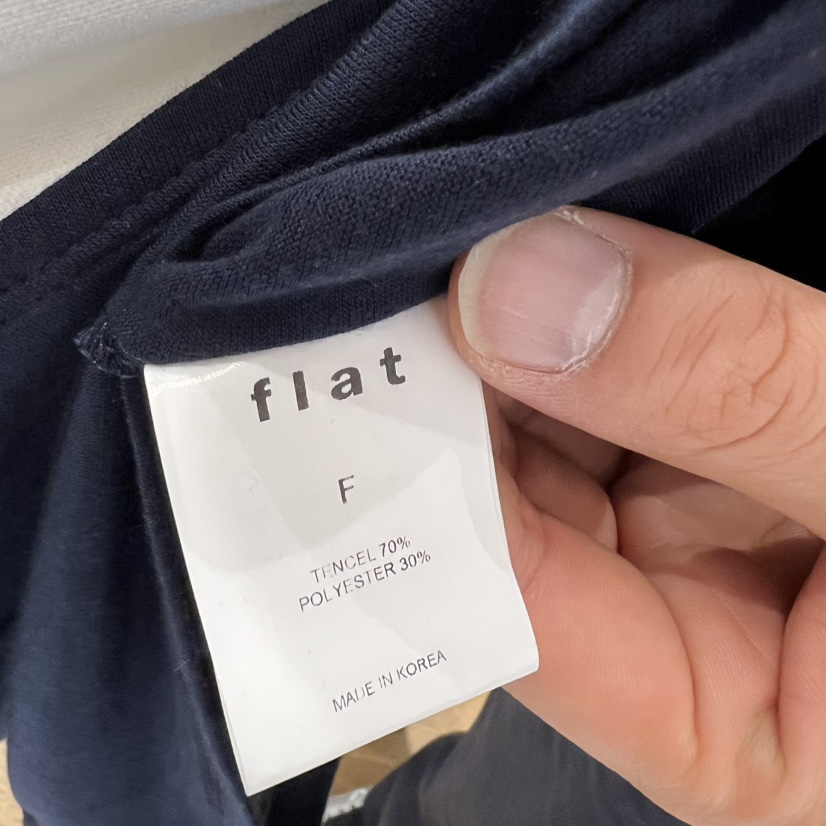 FLAT韓國代購女裝新款26春夏時尚人氣職業休閑推薦長袖T恤FLAT長袖T恤